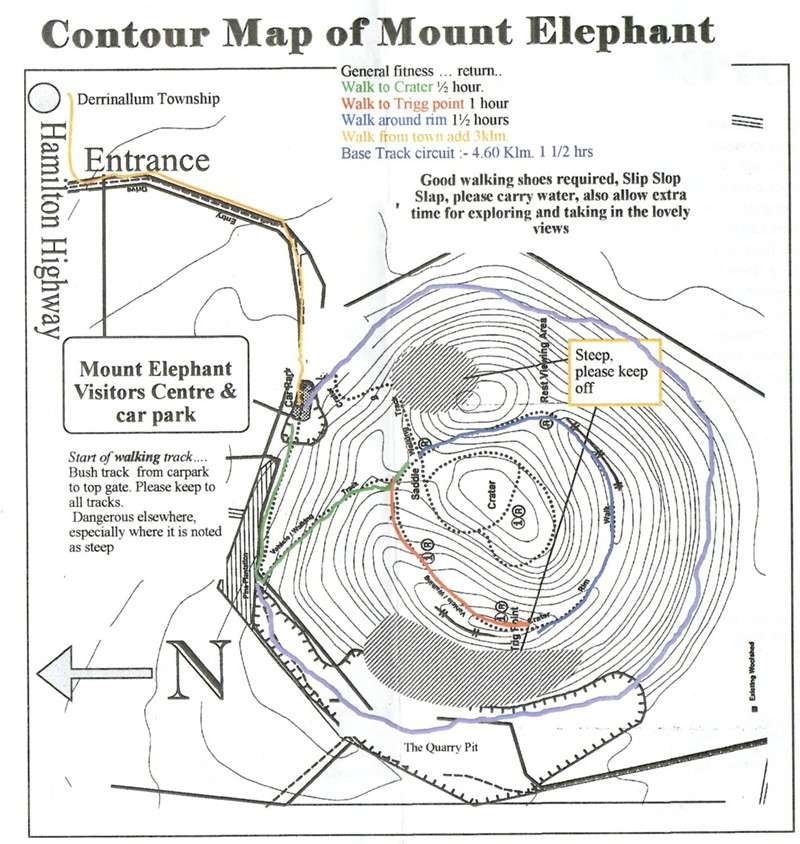 Mount Elephant Map