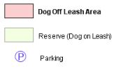 Kingston Council Dog Parks Map Legend