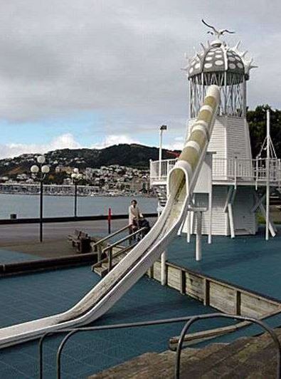 Lighthouse Slide at Wellington, New Zealand