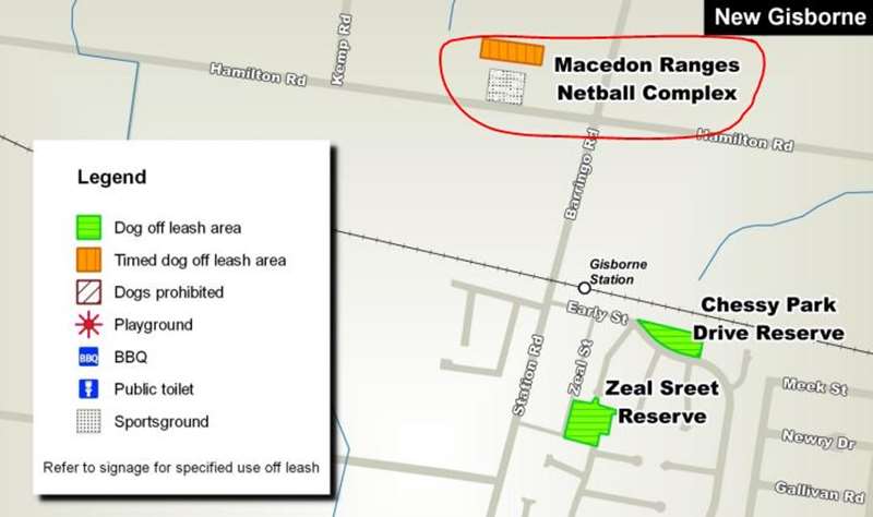 Macedon Ranges Netball Complex Dog Off Leash Area (New Gisborne)