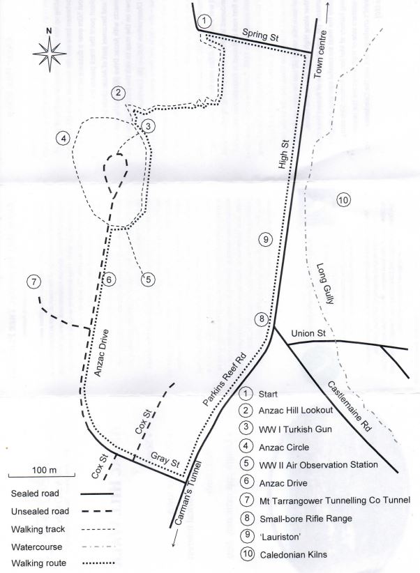 Maldon - Anzac Hill Walk Map
