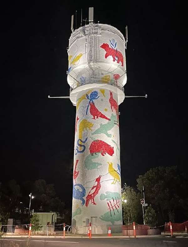 Wangaratta Water Tower Art