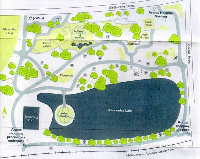 Ararat - Alexandra Gardens Map