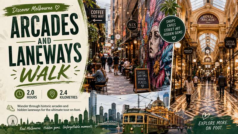 Arcades and Laneways Walk (Central Melbourne)