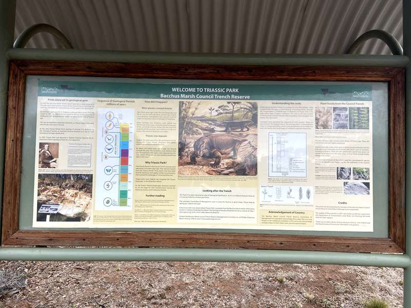 Bacchus Marsh Council Trench Geological Reserve (Triassic Park)
