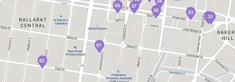 Reveal Ballarat's Past Heritage Walk Map