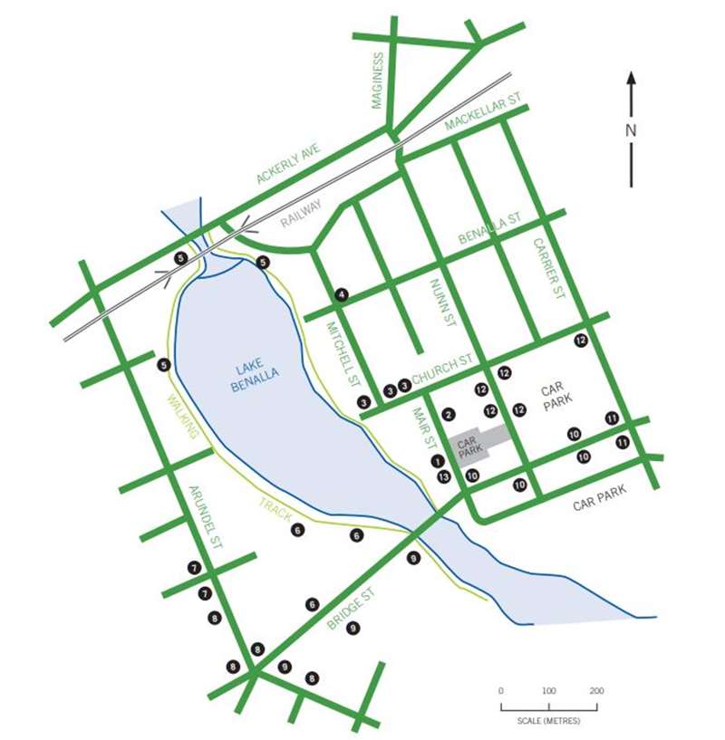 Benalla Heritage Trail Map