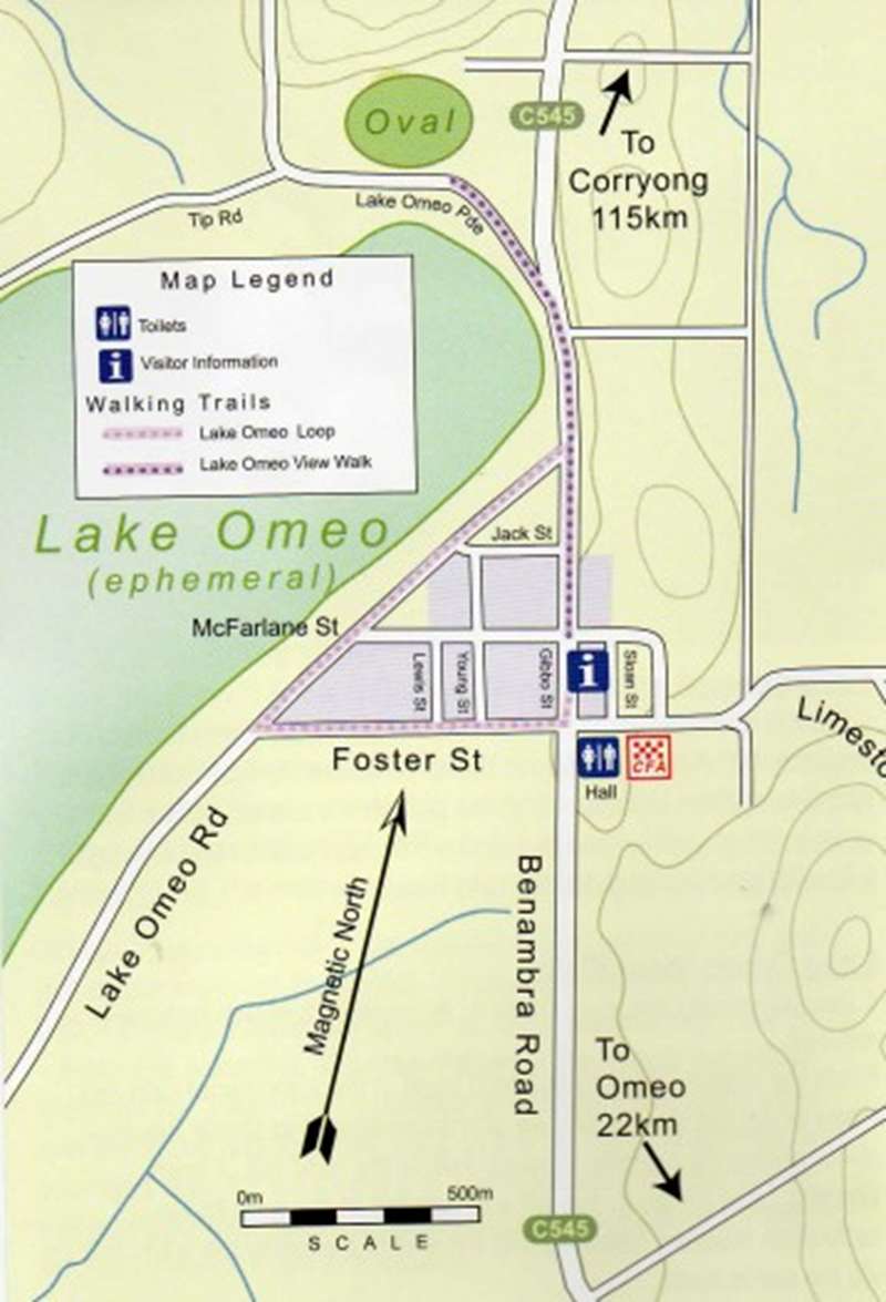 Benambra Town Walks Map