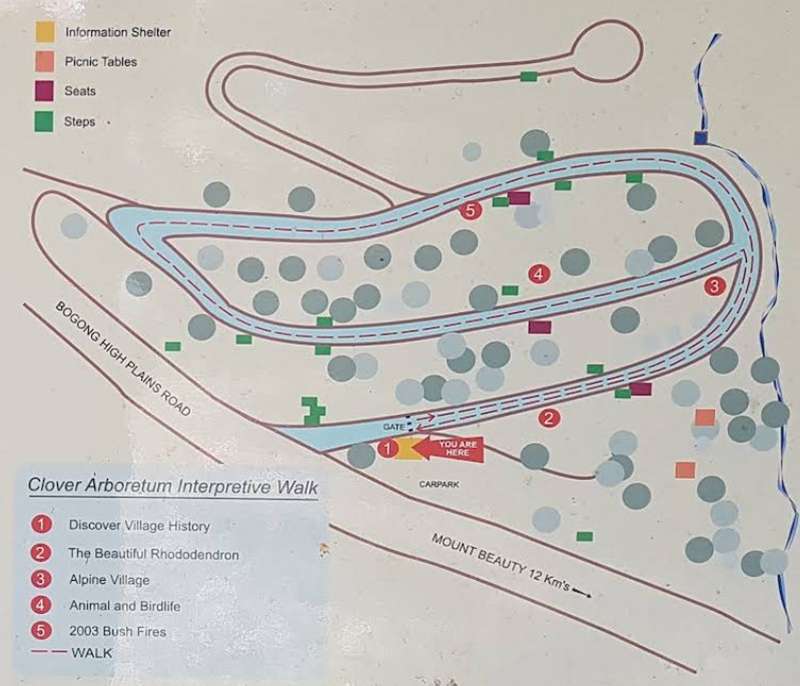 Clover Arboretum Map
