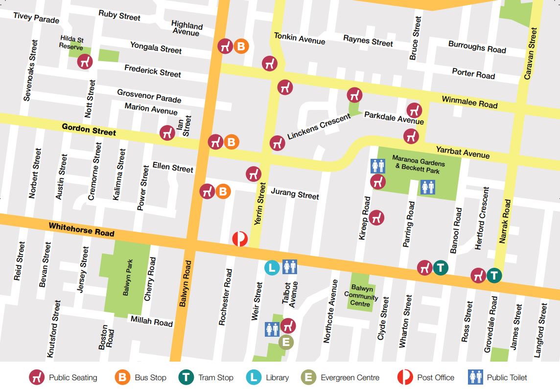 Boroondara 'Walk Rest Talk' Walking Maps