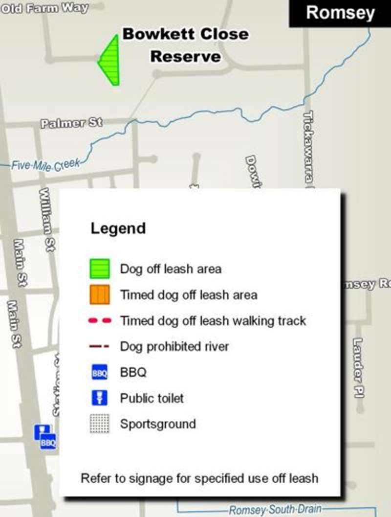 Bowkett Close Reserve Dog Off Leash Area (Romsey)