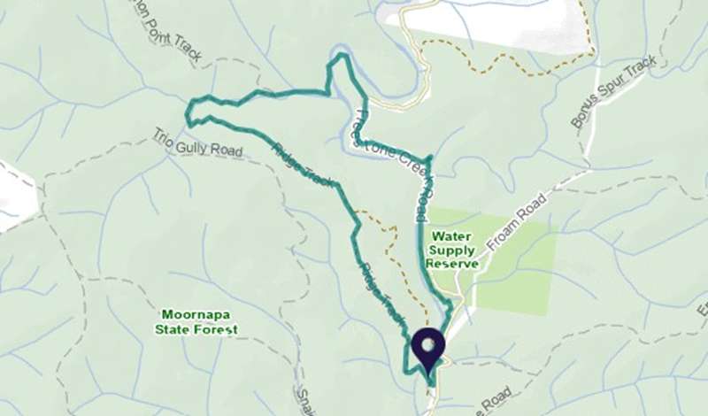 Briagolong - Freestone Creek Walking Track Map