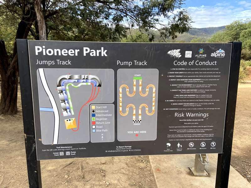 Bright - Pioneer Park Jumps, Pump and MTB Track