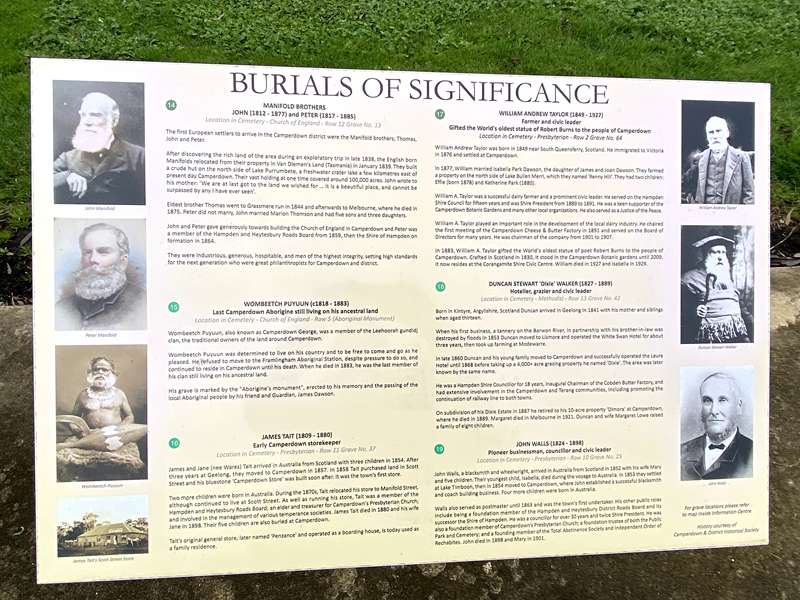 Camperdown Cemetery Self-Guided Tour