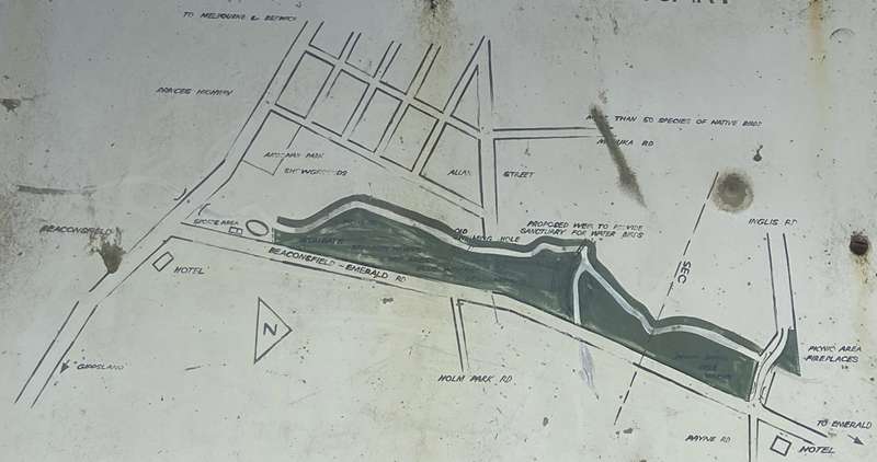 Cardinia Creek Nature Conservation Reserve (Beaconsfield) Map