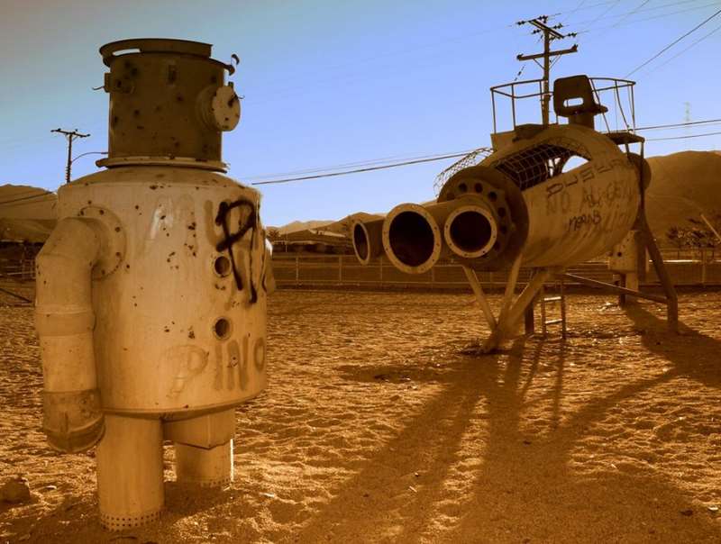 Miners playground in Chuquicamata, Chile