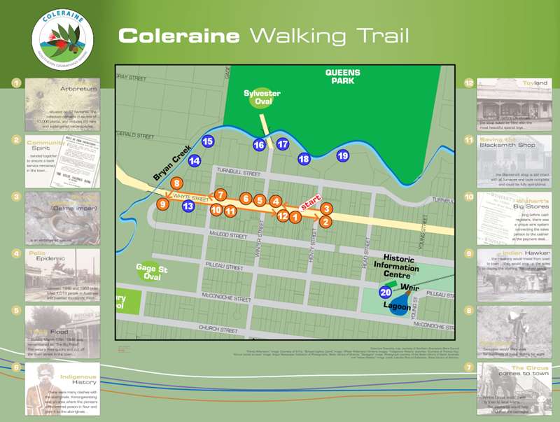 Coleraine Walking Trail Map