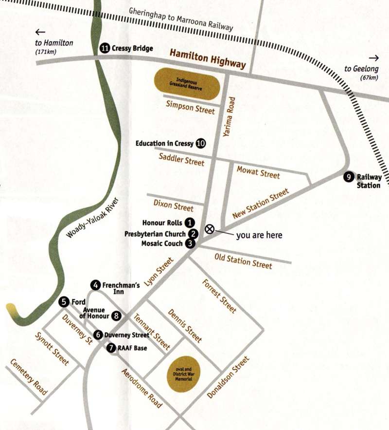 Cressy Discovery Trail Map