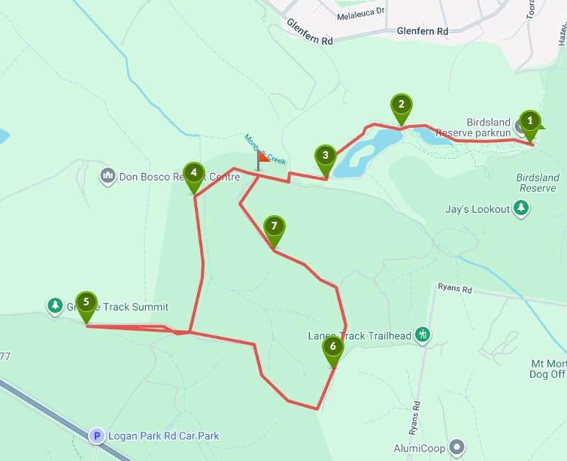Dargon's Homestead Walk (Belgrave Heights) Map