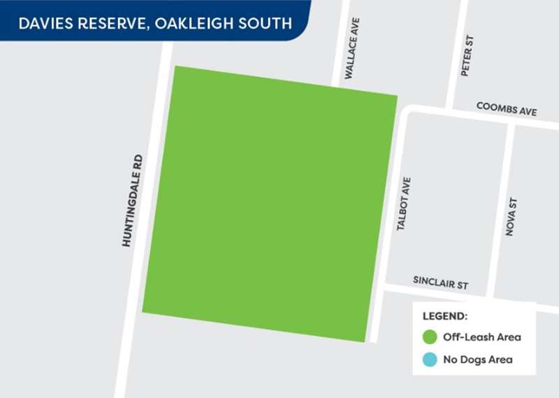 Davies Reserve Dog Off Leash Area (Oakleigh South)