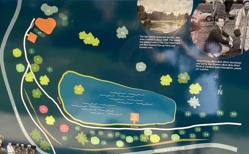 Alex Goudie Flora & Fauna Reserve Tree of Nations Map