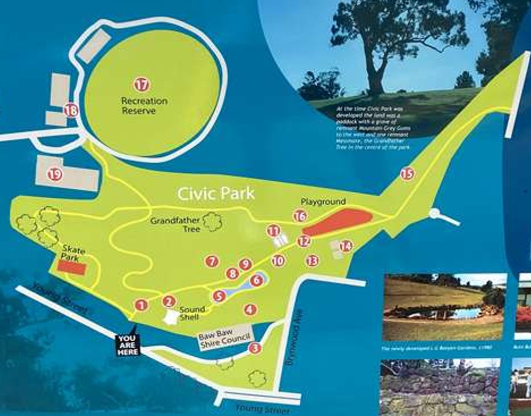Drouin Civic Park Map