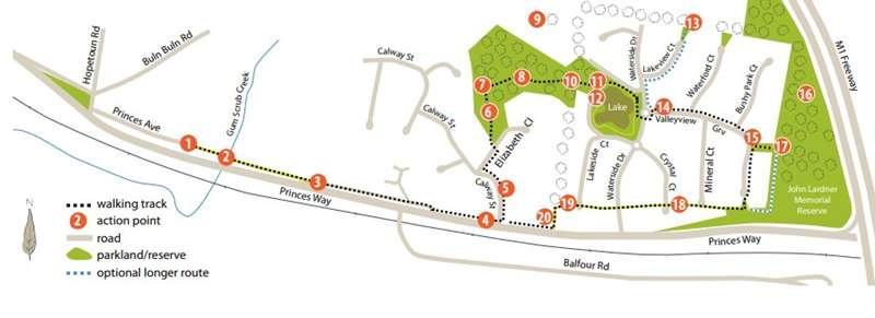 <H4>Drouin - Gum Scrub Creek Urban Forest Walk Map</H4>
