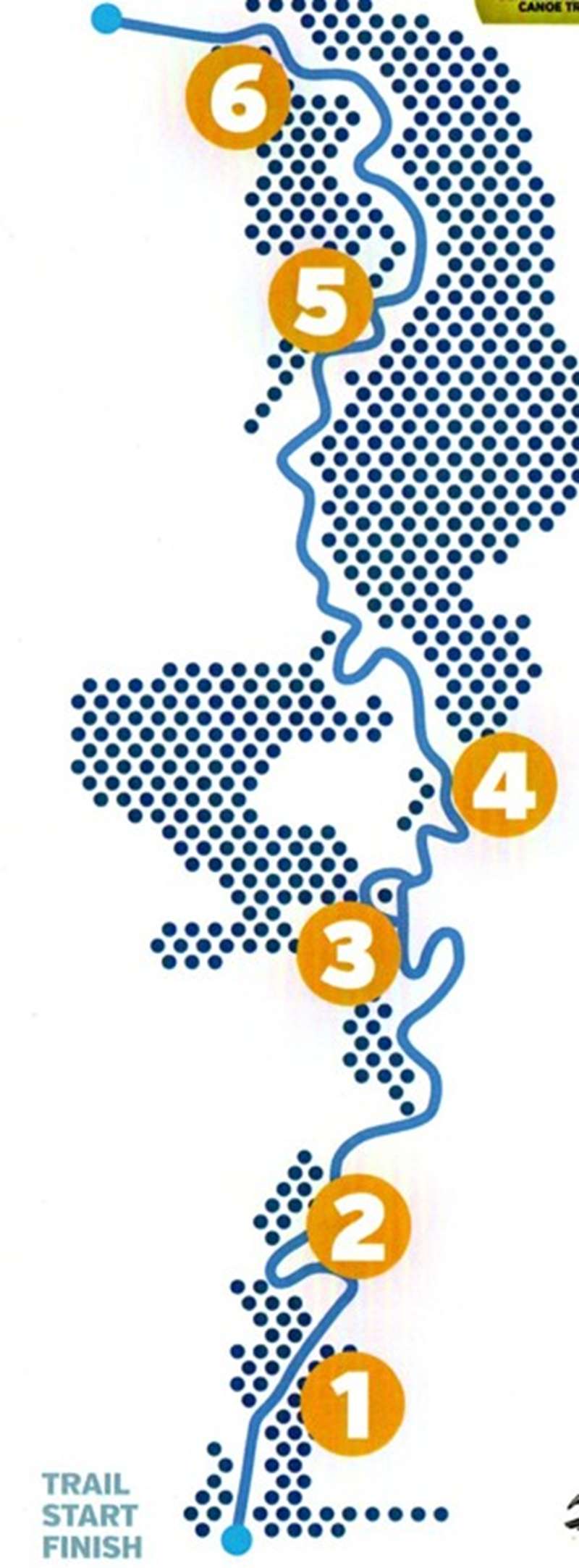 Durham Ox - Serpentine Creek Canoe Trail Map