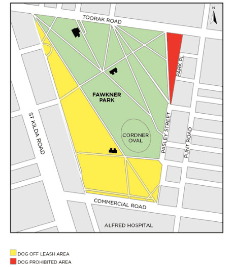 Fawkner Park Dog Off Leash Area