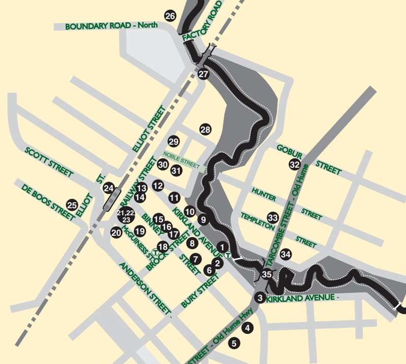 Euroa Heritage Trail Map