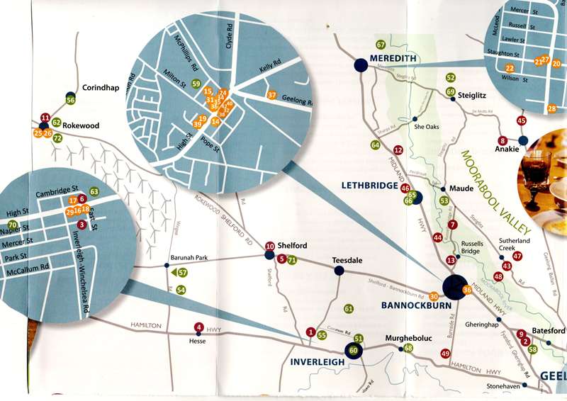 Explore the Moorabool Valley Map