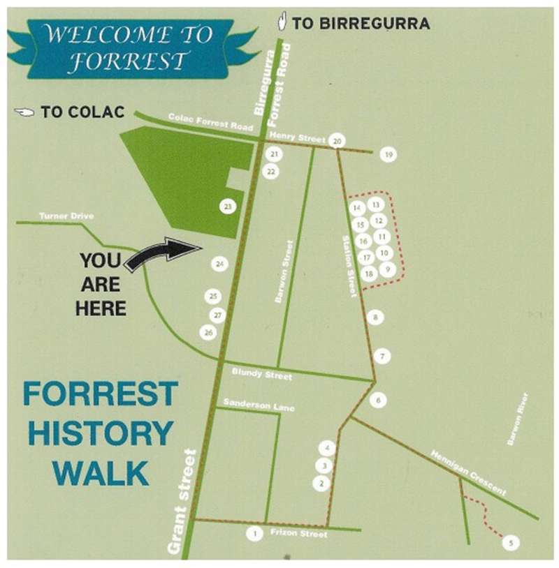 Forrest History Walk Map