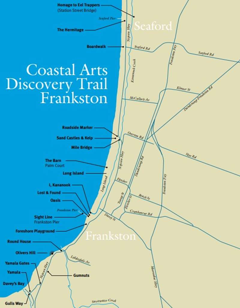 Frankston Coastal Arts Discovery Trail Map