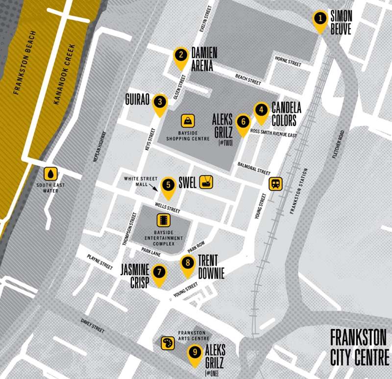 2025 Street Art Festival Map