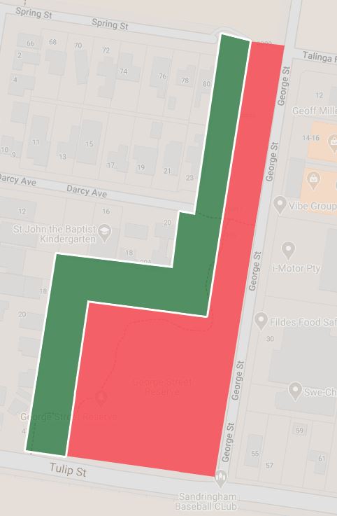 George Street Reserve Dog Off Leash Area (Sandringham)