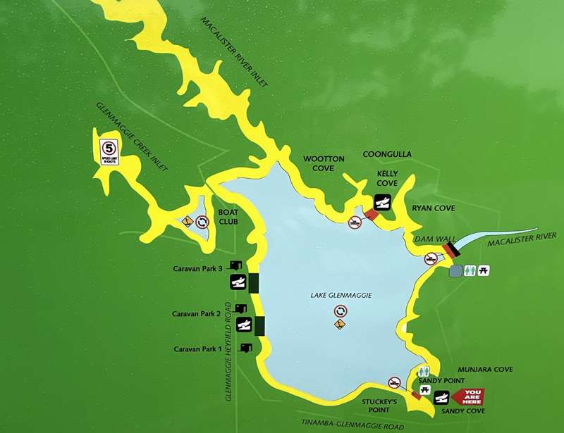 Lake Glenmaggie Map