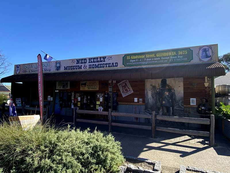 Glenrowan - Kate's Cottage, Ned Kelly Memorial Museum and Kelly Homestead
