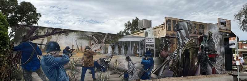 Glenrowan - Ned Kelly Last Stand Mural