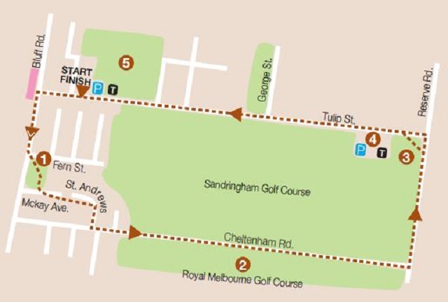 Golf Links Lane Walk (Black Rock and Cheltenham)