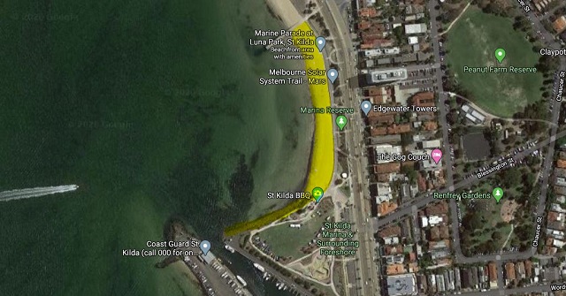 St Kilda Dog Off leash area