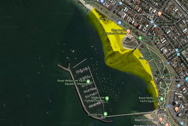 St Kilda West Beach / St Kilda Harbour Dog Off leash area