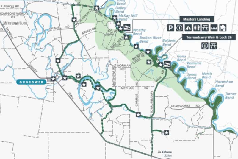 Gunbower Heritage River Trail Map