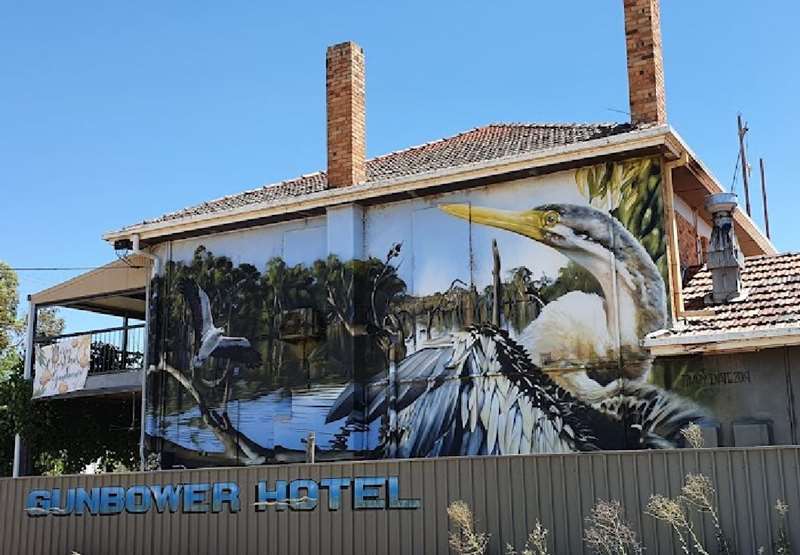 Gunbower Hotel Mural
