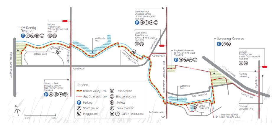 Hallam Valley Trail Map