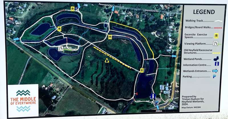 Heyfield Wetlands Outdoor Gym Circuit Map
