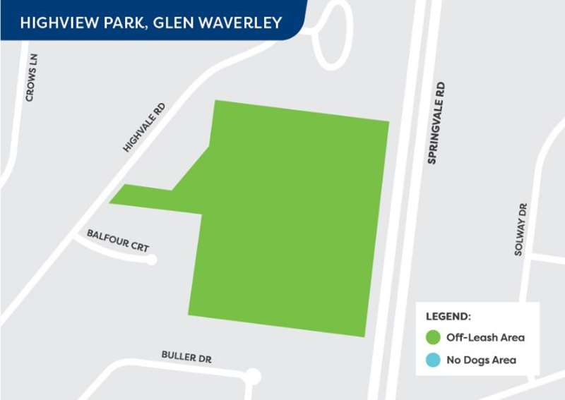 Highview Park Dog Off Leash Area (Glen Waverley)