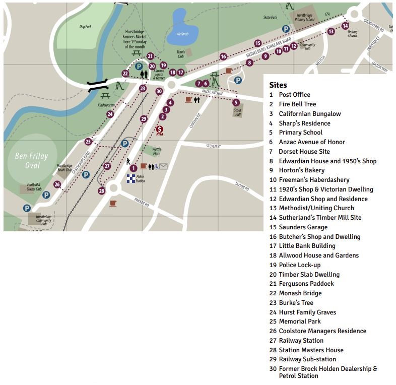 Hurstbridge Heritage Trail Map