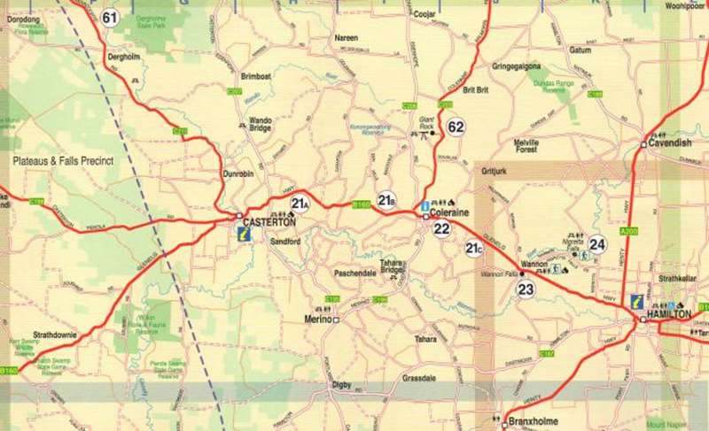 Kanawinka Geopark Map