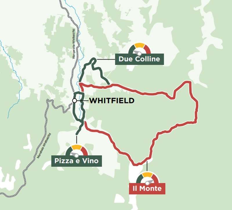 King Valley & Surrounds Gravel Road Rides Whitfield Map