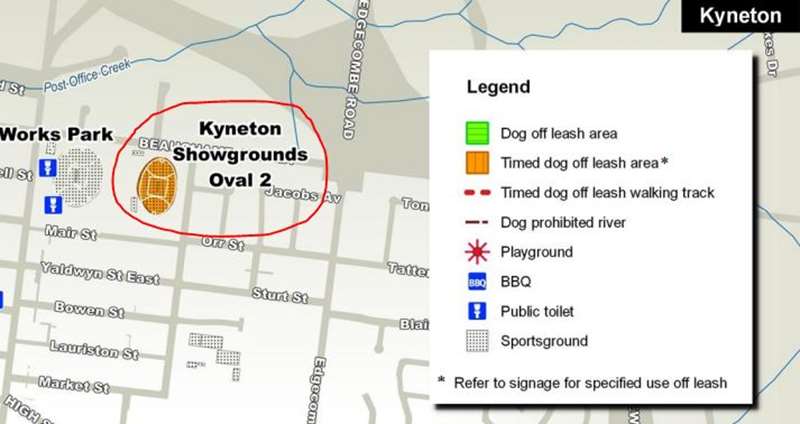 Kyneton Showgrounds Oval 2 Dog Off Leash Area (Kyneton)